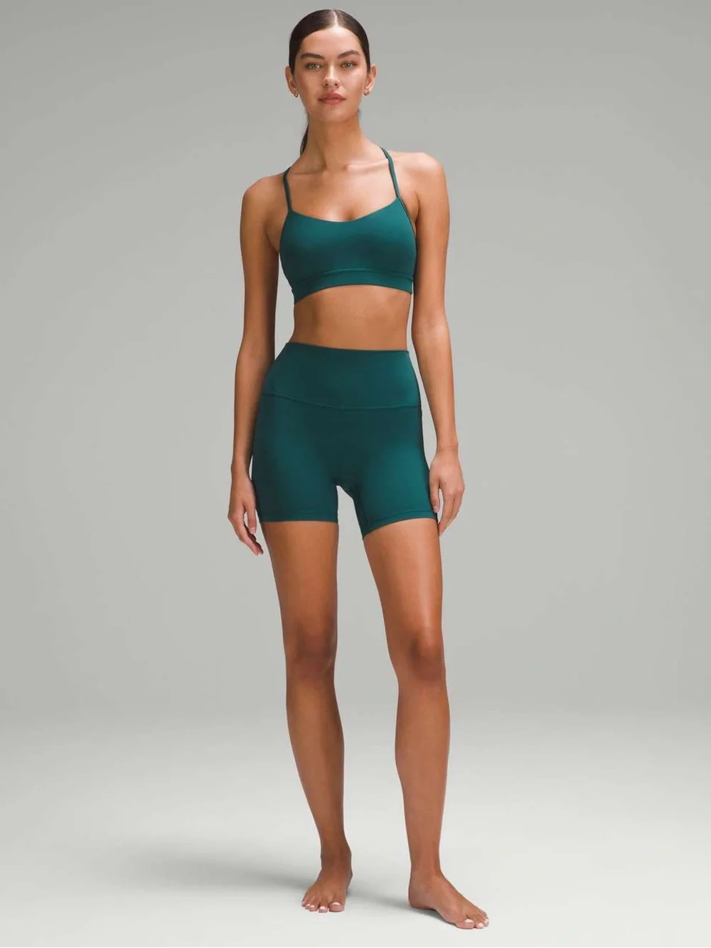 Lululemon Flow Y Nulu bra, Storm Teal
